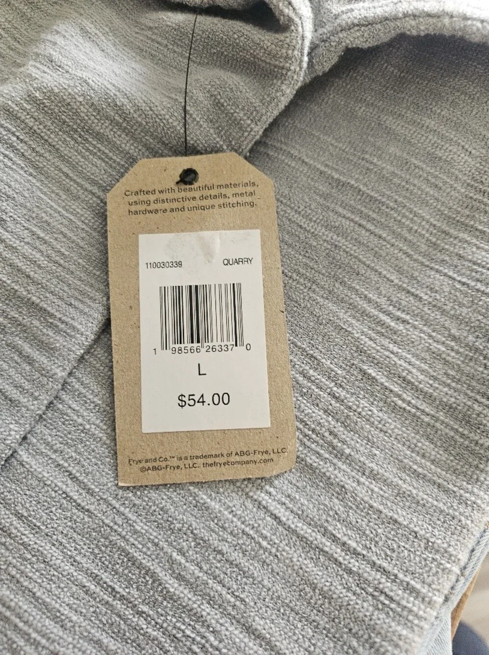 NWT Frye & Co. Men's Short Sleeve Camp Button Up Shirt - Grey